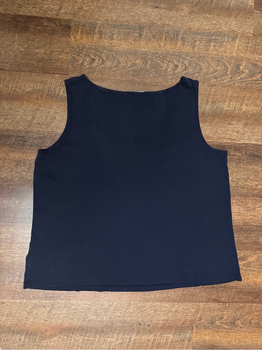 Lauren Ralph Lauren Navy Blue Ribbed Sleeveless Top Tank Women’s 3X - Picture 5 of 7